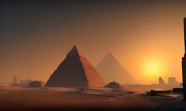 Wielka Piramida Gizie Egipt — Zdjęcie stockowe