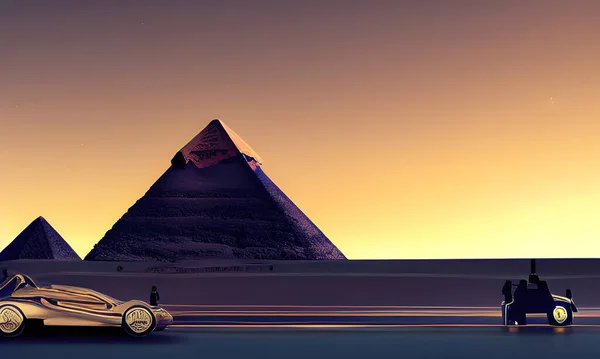 Great Pyramids Giza Egypt — Stock Photo, Image