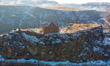 Ani harabeleri, Kizkalesi, hava manzarası.