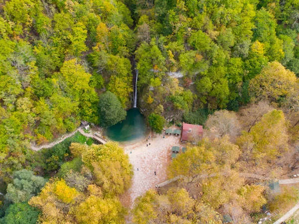 エルフェーク滝の空中風景 — ストック写真