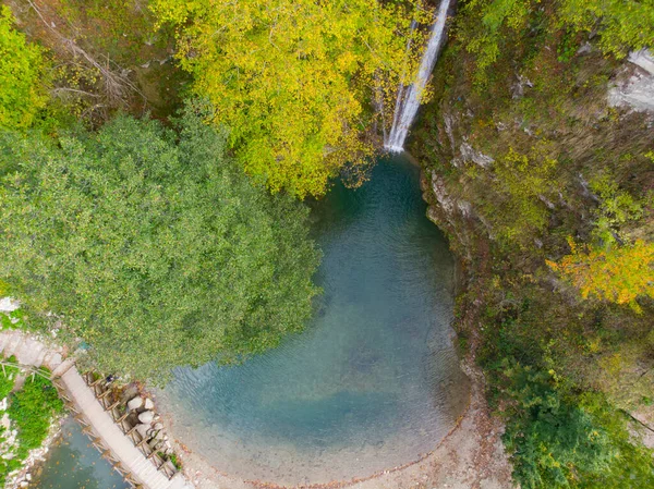 エルフェーク滝の空中風景 — ストック写真