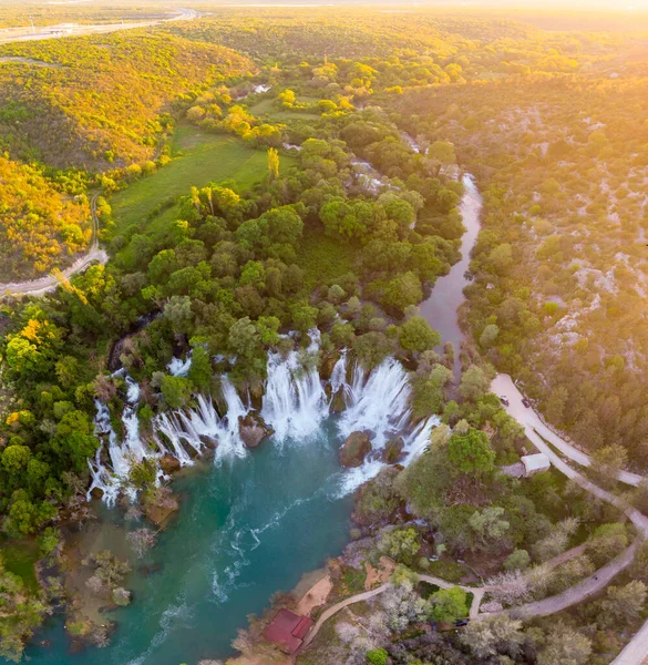 Красивые Водопады Кравиц Юге Боснии Герцеговины — стоковое фото