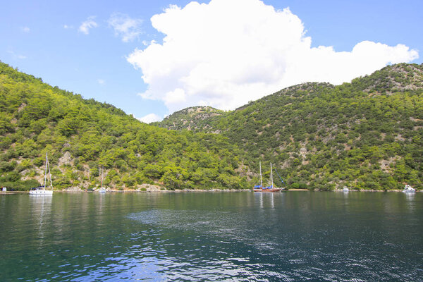 Sarsala Bay in Dalaman Town of Turkey