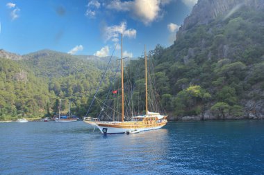 Dalyan, Mugla, Türkiye. manzara manzarası