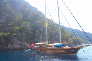 Dalyan, Mugla, Türkiye. manzara manzarası