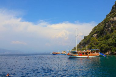 Marmaris 'te Turunc Körfezi manzarası