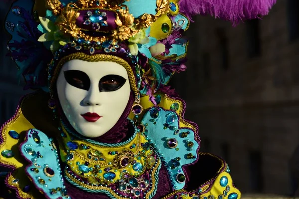 Venedik Karnavalı Kostümleri Talya — Stok fotoğraf
