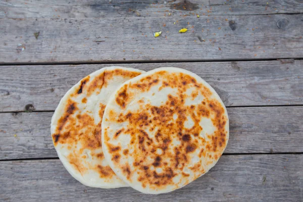 Turkish Style Homemade Bread Bazlama — Stockfoto