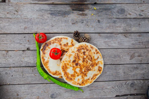 stock image Turkish style homemade bread Bazlama