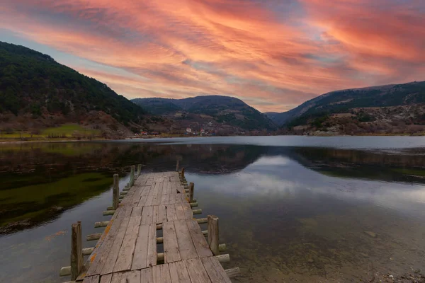 Lago Cubuk Distrito Goynuk Bolu Turquía Hermosa Vista Lago Con — Foto de Stock