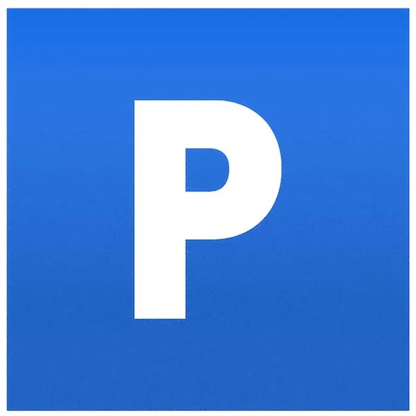 Parking Plate Standard Blue Plate — Stock Photo, Image
