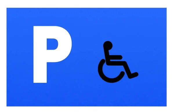 Placa Estacionamiento Placa Azul Estándar — Foto de Stock