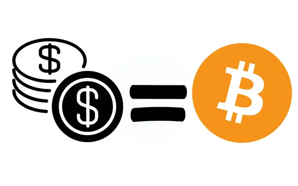 Bitcoin Icons Graphics White Background — Stock Photo, Image