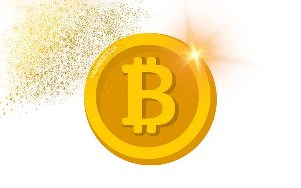 Icônes Graphiques Bitcoin Fond Blanc — Photo