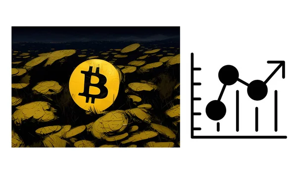 暗号通貨とトークン ビットコイン通貨 — ストック写真