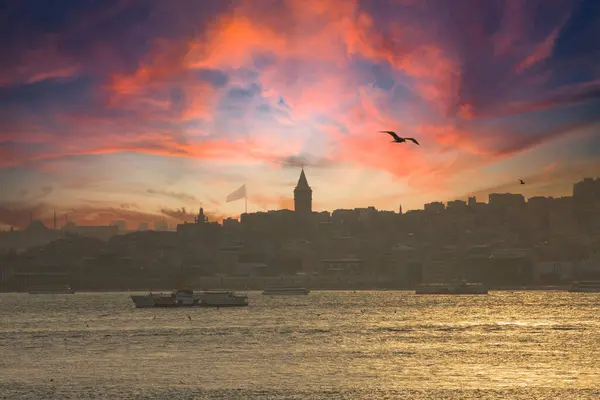 Галатская Башня Стамбуле — стоковое фото