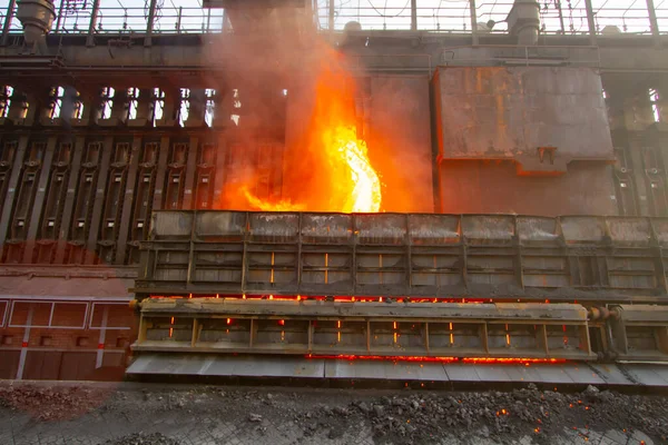 Vista Panorâmica Kardemir Karabuk Iron Steel Factory Torre Carvão Coque — Fotografia de Stock