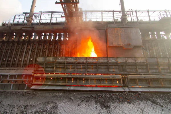 Vista Panorâmica Kardemir Karabuk Iron Steel Factory Torre Carvão Coque — Fotografia de Stock