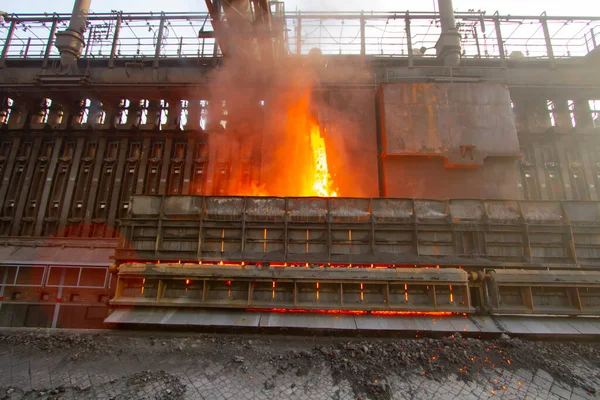 Vista Panorámica Kardemir Karabuk Iron Steel Factory Torre Carbón Coque — Foto de Stock