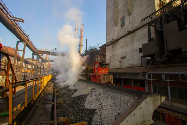 Panoramisch Uitzicht Kardemir Karabuk Iron Steel Factory Kolentoren Cokes Metallurgische — Stockfoto
