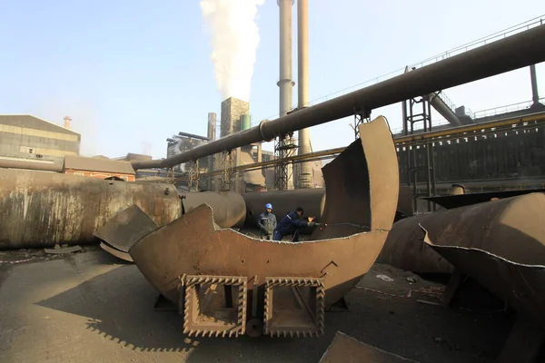 Eisen Und Stahlwerk Industrie — Stockfoto