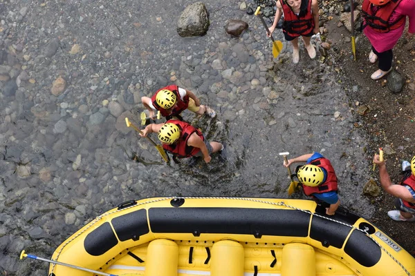Touristen Die Rafting Auf Dem Fluss Sturm Firtina Deresi — Stockfoto