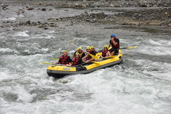 Touristen Die Rafting Auf Dem Fluss Sturm Firtina Deresi — Stockfoto