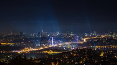 29 Ekim Cumhuriyet Günü (29 Ekim Cumhuriyet Bayrami) Havai fişekleri Kutlama Fotoğrafı, engelli Uskudar, İstanbul Türkiye