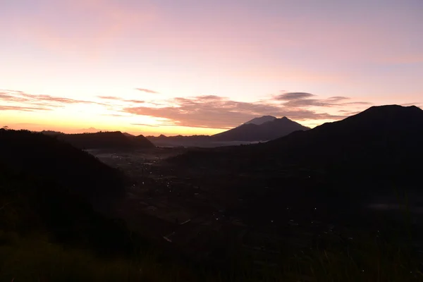 Дивовижний Ранковий Краєвид Пагорбі Пінгган Балі Індонезія — стокове фото