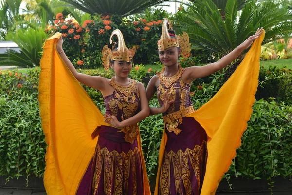 Indonéský Pouliční Život Kultura Tradiční Oblečení — Stock fotografie