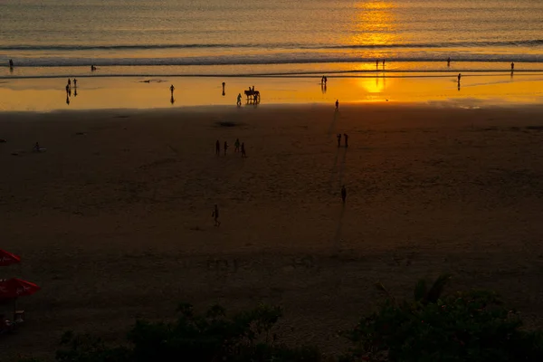 Sunset Kuta Beach Kuta Bali Indonesia Southeast Asia — Stock Photo, Image