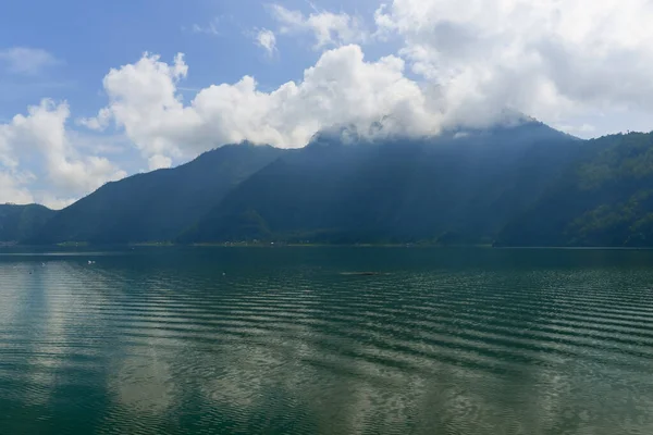 Bella Vista Sul Lago Batur Che Domina Calma Bella Monte — Foto Stock