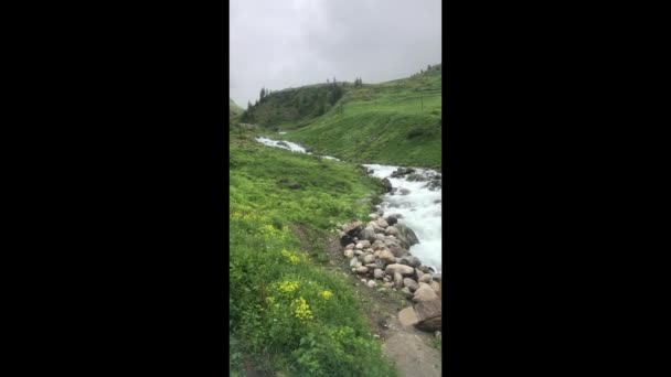 Kackar Montanhas Cachoeiras Vales São Pontos Turísticos Mais Bonitos Turquia — Vídeo de Stock