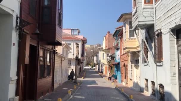 Старейшие Улицы Площадь Стамбула Таксим — стоковое видео
