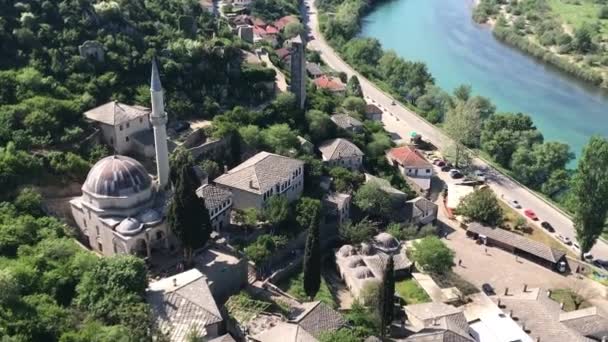 Poslední Osmanská Vesnice Poitel Bosna Hercegovina — Stock video