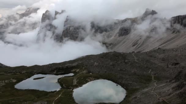 Treat Cime National Park Або Три Вершини Доломітах Альпи Італія — стокове відео