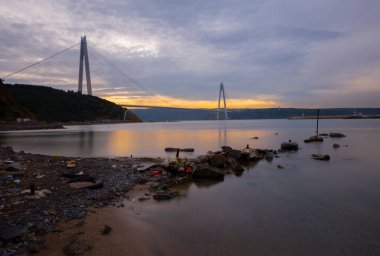 İstanbul 'un Poyrazkoy kentinden İstanbul Boğazı manzarası