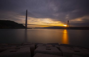 İstanbul 'un Poyrazkoy kentinden İstanbul Boğazı manzarası