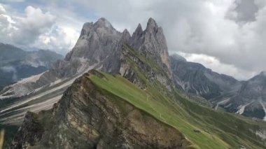Seceda mountain in italian dolomites 
