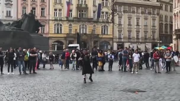 Ordinary Day Prague Czech Republic — Stock Video