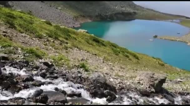 Doskonałe Filmy Krajobrazowe Kakarlar Avusor Górskie Jeziora Wysokość 3000 — Wideo stockowe
