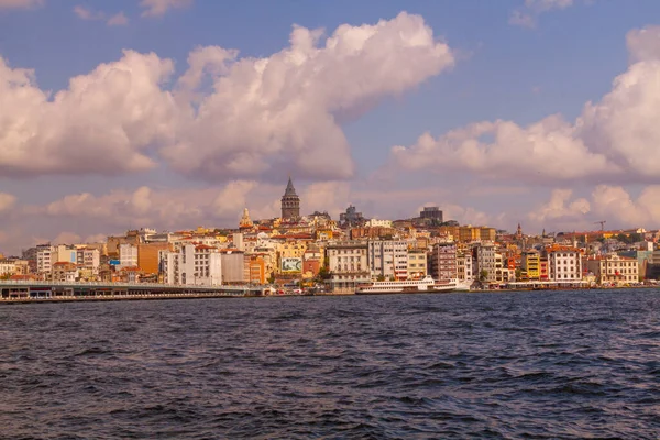 old and aesthetic transportation vehicles in istanbul and the beautiful view of istanbul