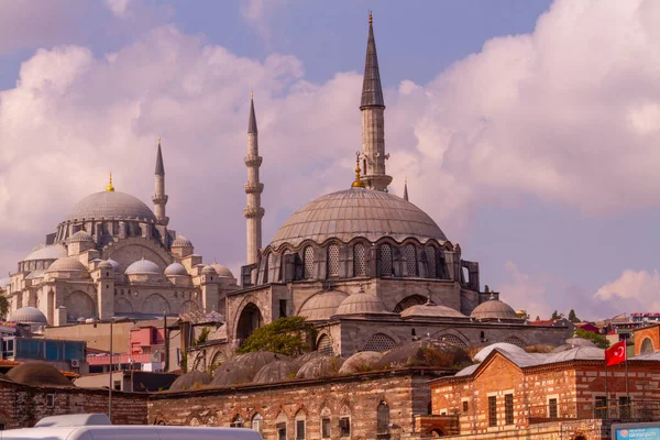 Gamla Och Estetiska Transportfordon Istanbul Och Den Vackra Utsikten Över — Stockfoto