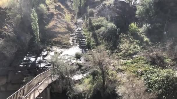 Magnífica Vista Cascada Tortum Por Mañana Cascada Más Grande Turquía — Vídeo de stock
