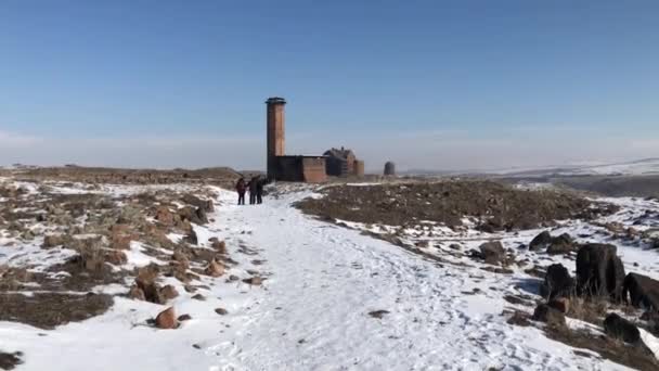 Ani Ruins Kars Turki Kota Tua Yang Bersejarah Ani Terletak — Stok Video