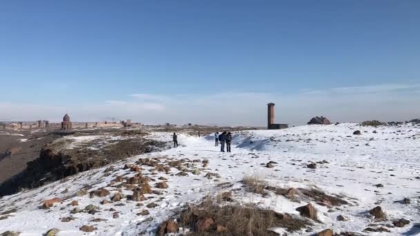 Ani Ruins Kars Turkiet Historisk Gammal Stad Ani Ligger Den — Stockvideo