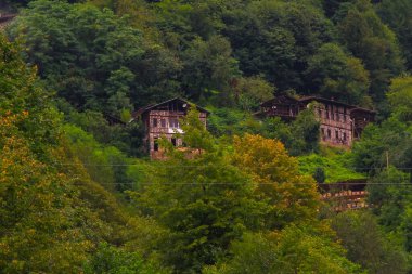 Geleneksel ahşap Karadeniz evleri