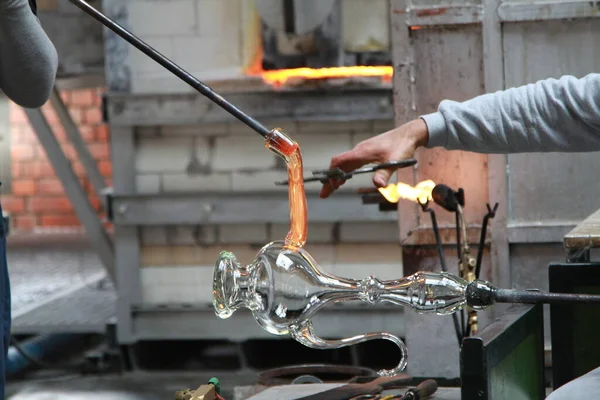 Artists Working Glass Workshop — Stock Photo, Image