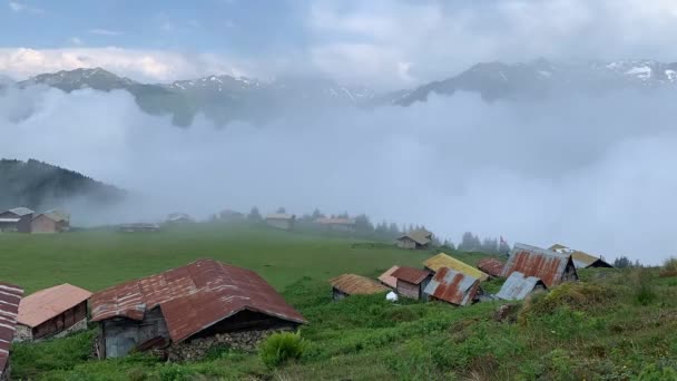 ポカット高原 Rize Camlihemsin 黒海とトルコのポカット高原 リゼトルコ — ストック動画