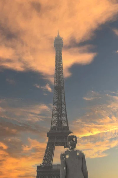 Eiffel Torony Környéke — Stock Fotó